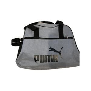 Puma Training Black Gray Duffel Bag 18"x10"x8"